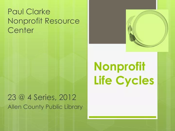 nonprofit life cycles