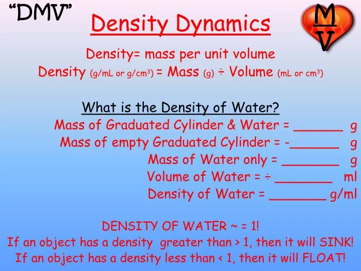 density dynamics