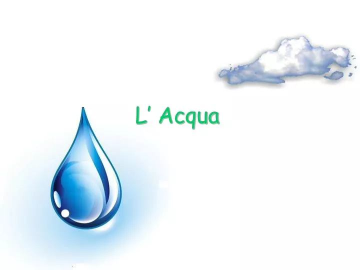 l acqua