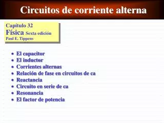 circuitos de corriente alterna