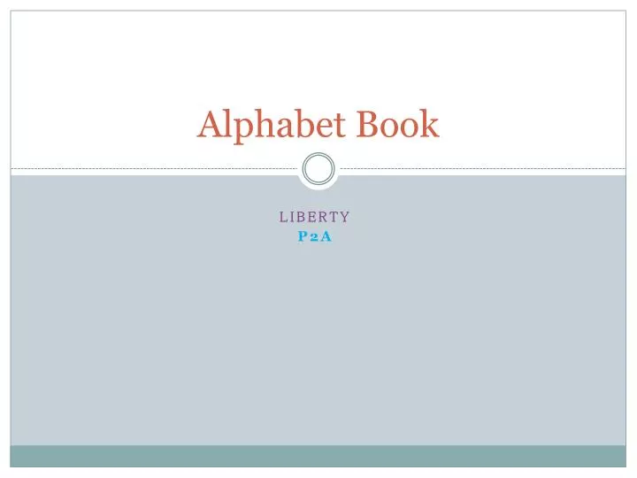 alphabet book