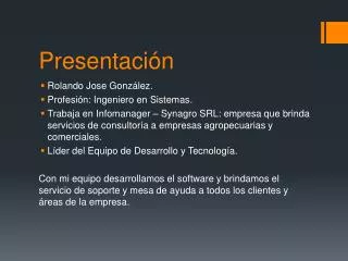 presentaci n