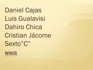 daniel cajas luis gualavisi dahiro chica cristian j come sexto c