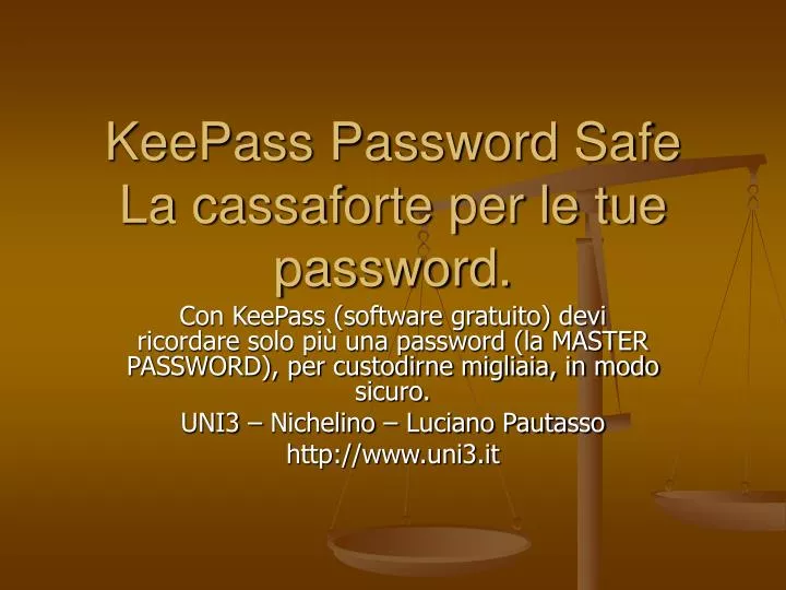 keepass password safe la cassaforte per le tue password