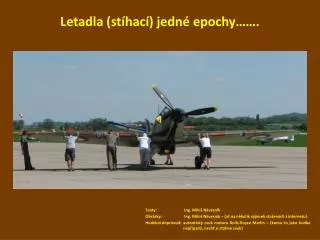 letadla st hac jedn epochy