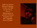 My life - slide 1