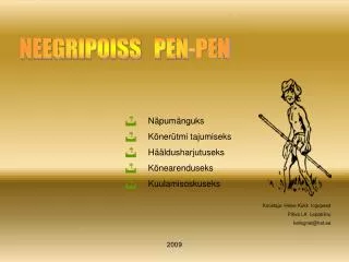 Näpumänguks Kõnerütmi tajumiseks Hääldusharjutuseks Kõnearenduseks