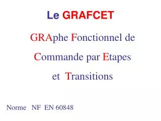 le grafcet