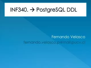 inf340 postgresql ddl