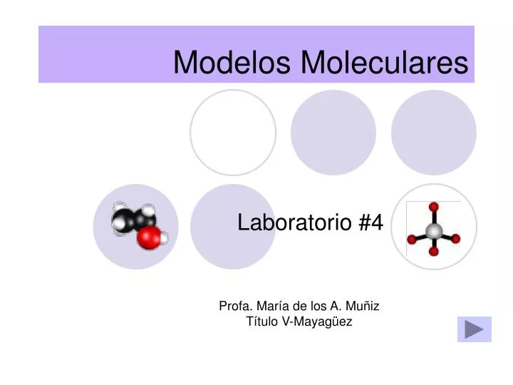 modelos moleculares