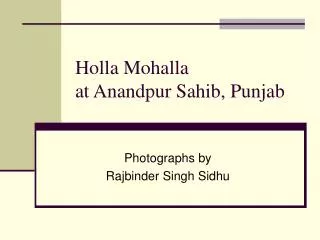 Holla Mohalla at Anandpur Sahib, Punjab