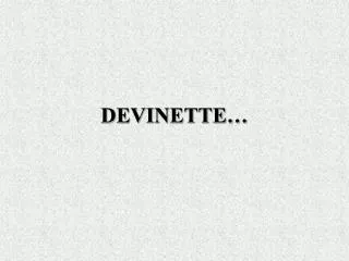 devinette