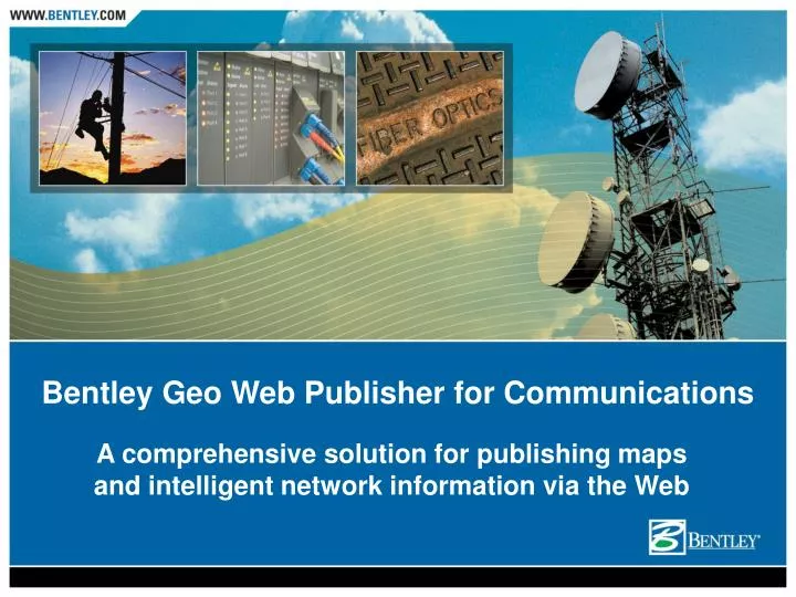 a comprehensive solution for publishing maps and intelligent network information via the web