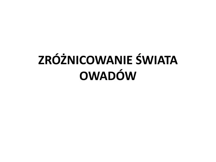 zr nicowanie wiata owad w