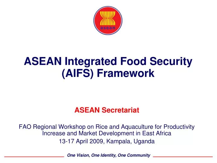 asean integrated food security aifs framework