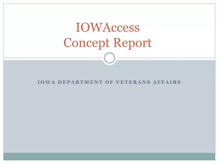 iowaccess concept report