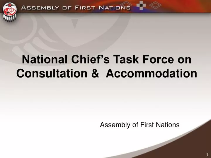 national chief s task force on consultation accommodation