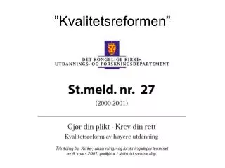 kvalitetsreformen