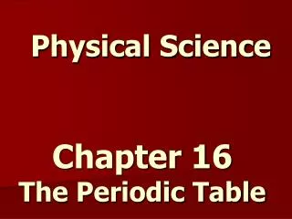 Physical Science