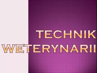 technik weterynarii