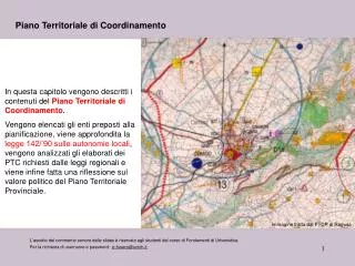 piano territoriale di coordinamento