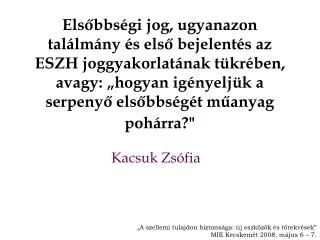 kacsuk zs fia