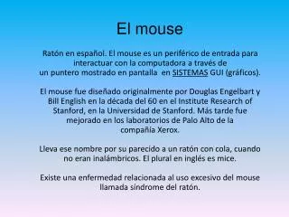 el mouse