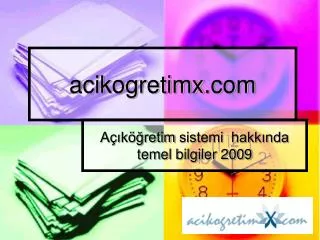 acikogretimx com
