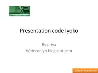 presentation code lyoko
