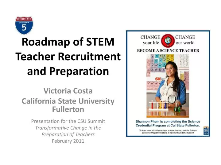 Roadmap Of Stem Teacher Recruitment And Preparation N 