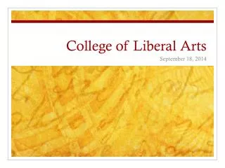 College of Liberal Arts