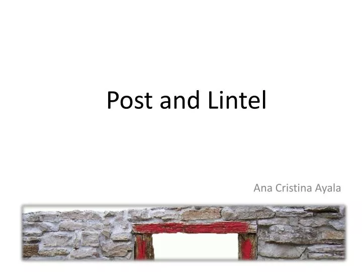 post and lintel