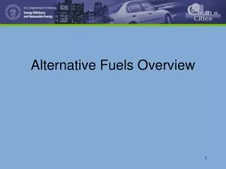 Alternative Fuels Overview