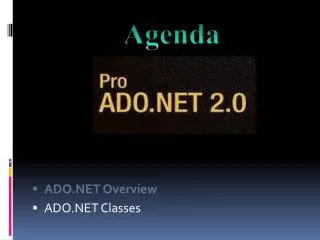ADO.NET Overview ADO.NET Classes