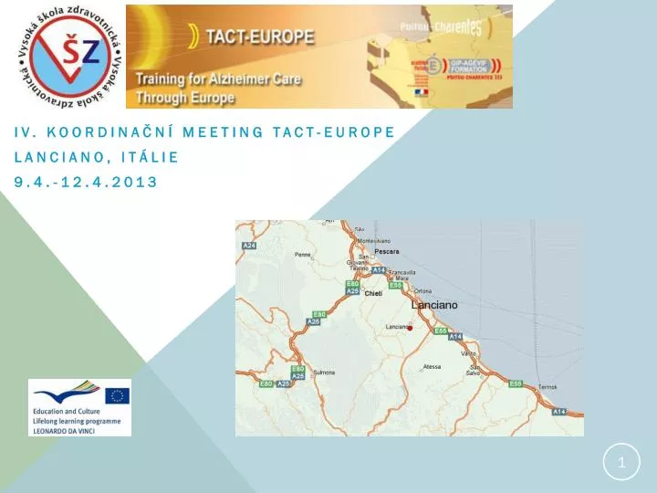 iv koordina n meeting tact europe lanciano it lie 9 4 12 4 2013