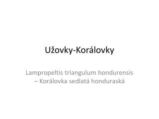 u ovky kor lovky