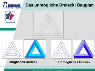 das unm gliche dreieck bauplan