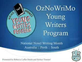 OzNoWriMo Young Writers Program