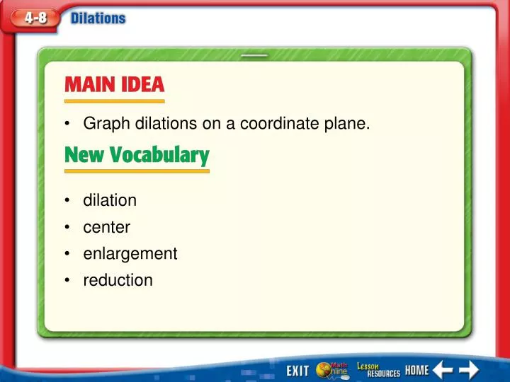 main idea vocabulary