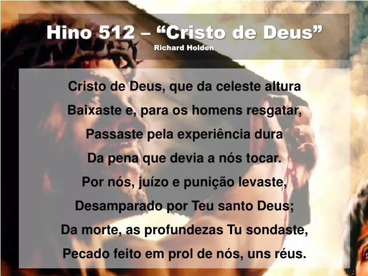 hino 512 cristo de deus richard holden