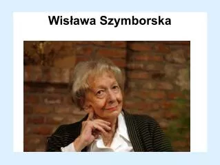 wis awa szymborska