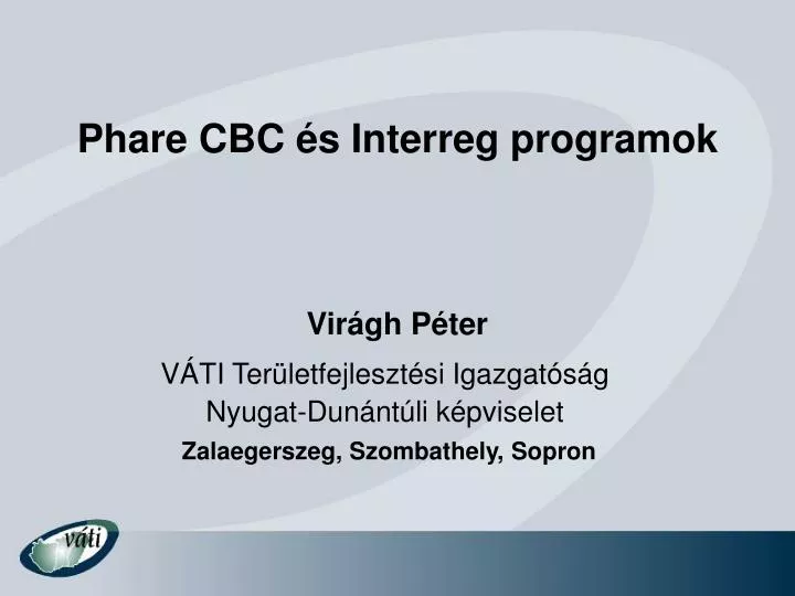 phare cbc s interreg programok vir gh p ter