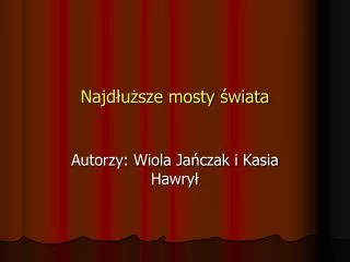 najd u sze mosty wiata