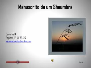 manuscrito de um shaumbra