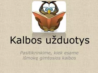 kalbos u duotys
