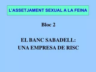 l assetjament sexual a la feina