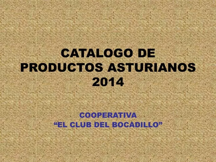 catalogo de productos asturianos 2014