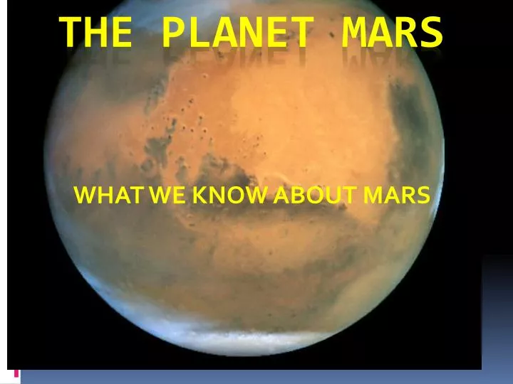 what we know about mars
