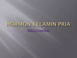 hormon kelamin pria