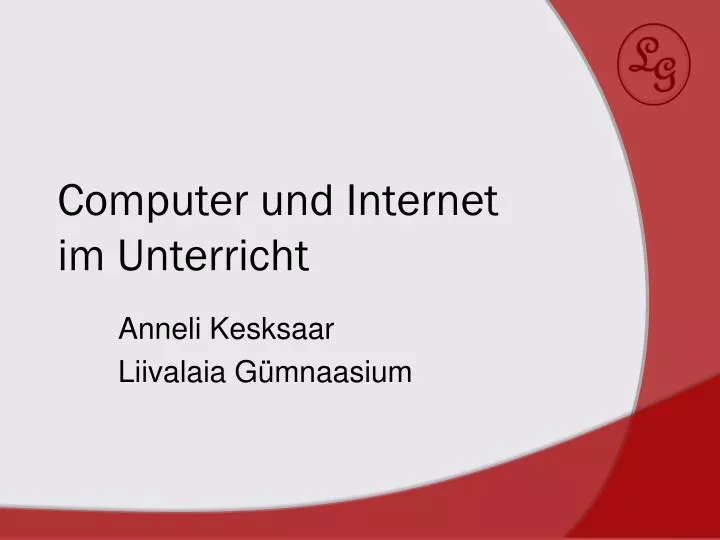 computer und internet im unterricht
